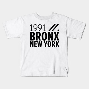 Bronx NY Birth Year Collection - Represent Your Roots 1991 in Style Kids T-Shirt